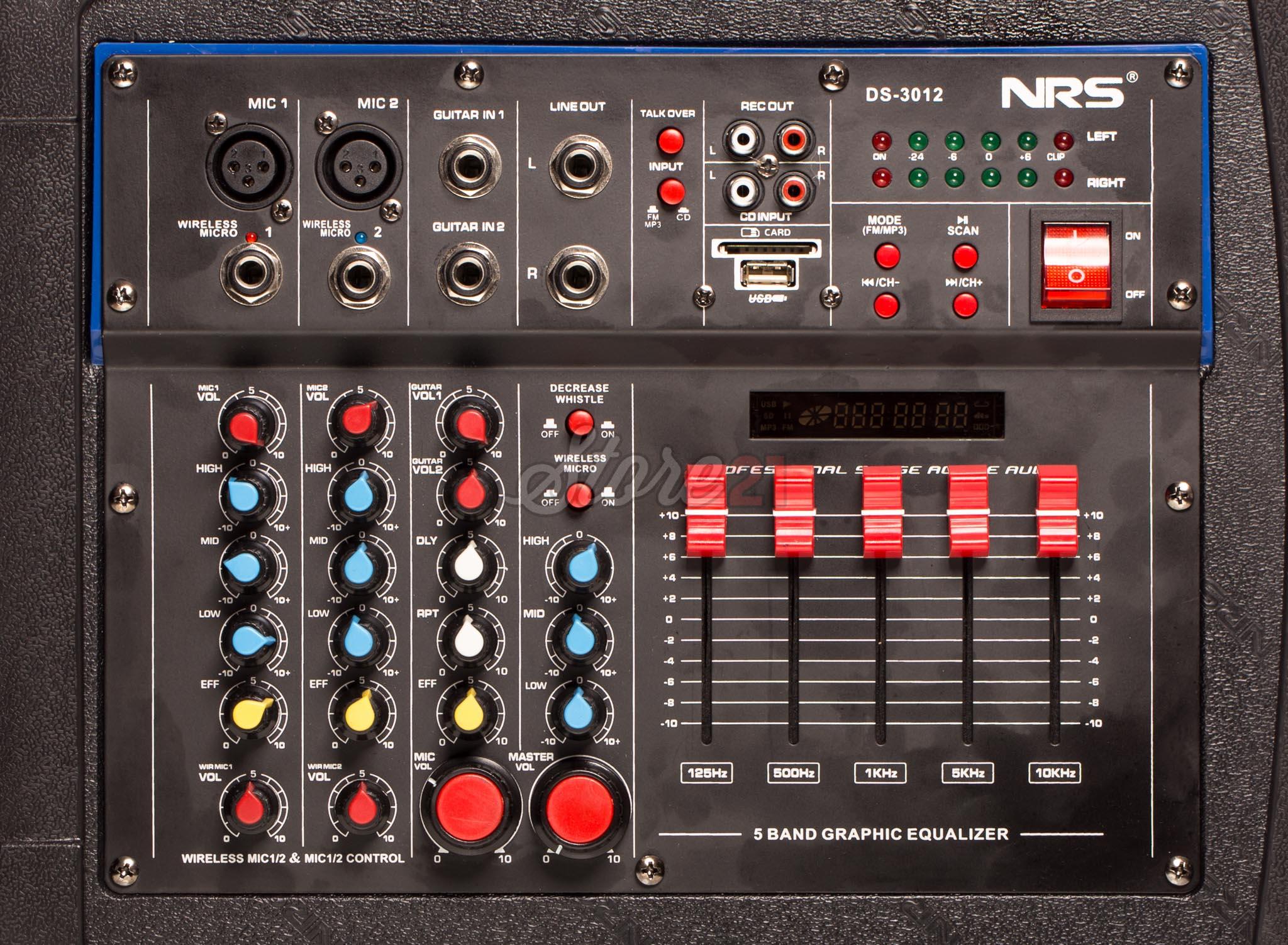 Set Boxe Profesionale Active , Bluetooth , 1120 W RMS , cu Mixer Puternic 2 microfoane fara fir